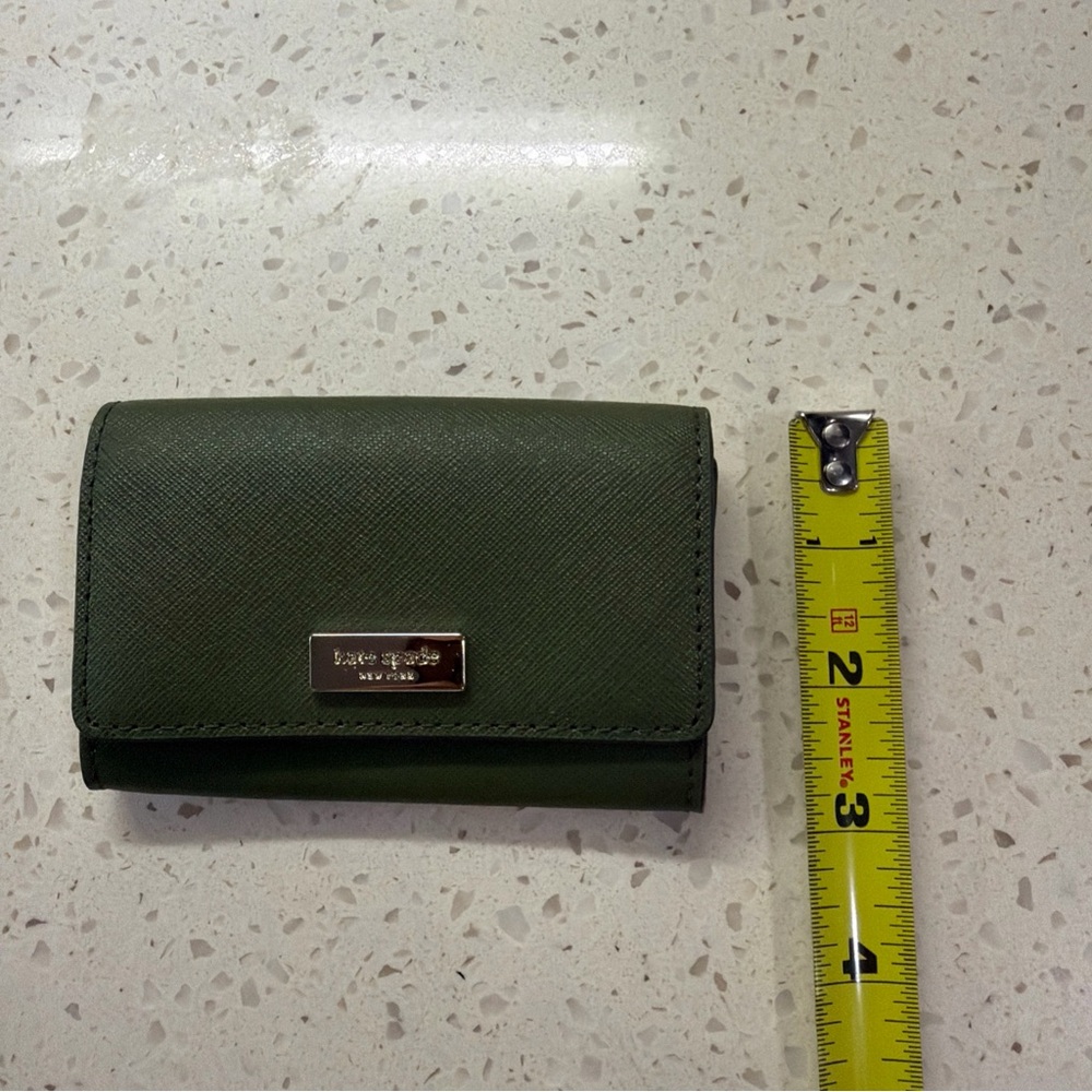 Kate Spade Wallet Christine Laurel Way Mini Card Holder Green NEW - Picture 6 of 6